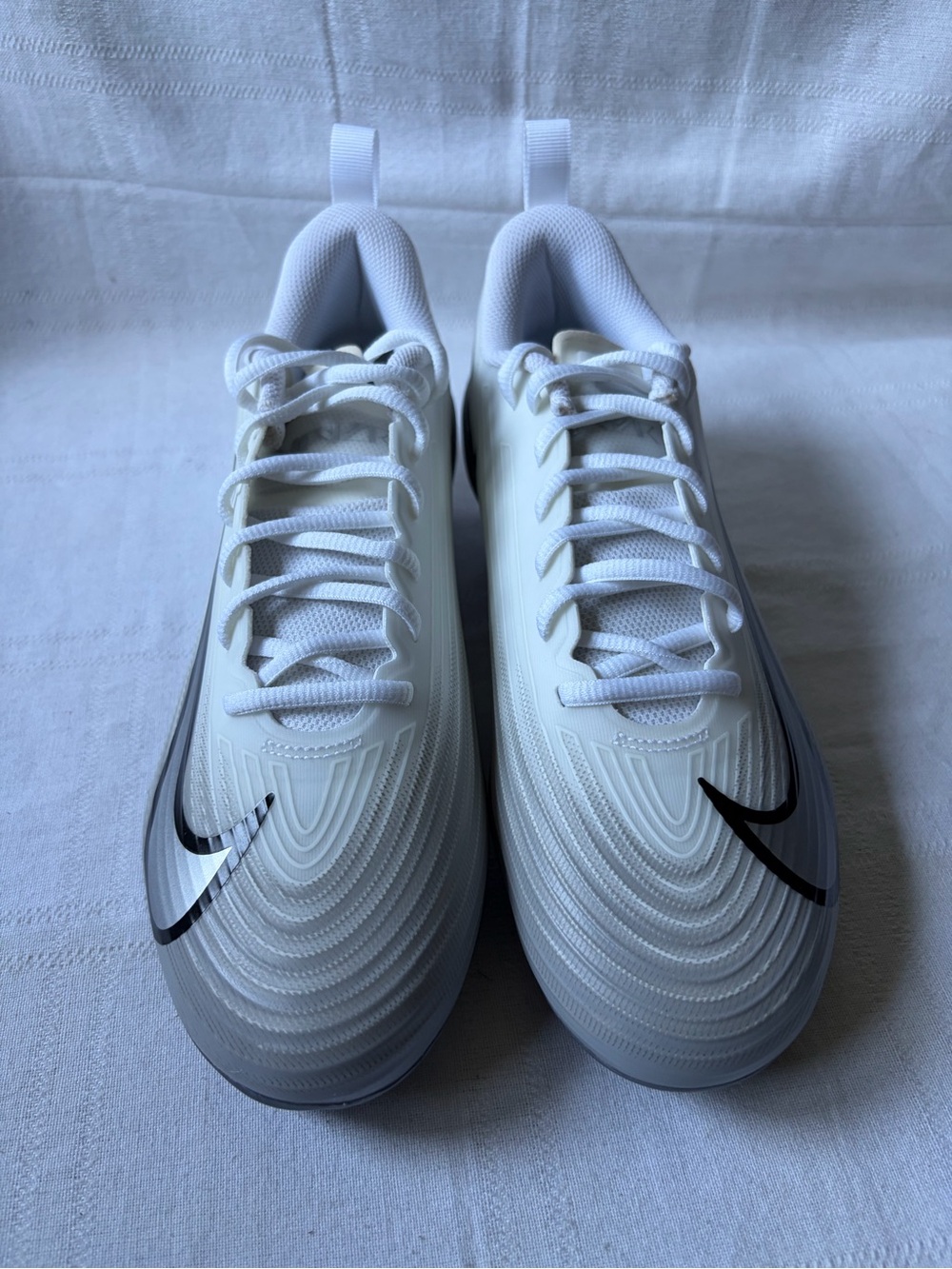 Nike Vapor Speed 3 Football Cleats White Silver Grey Men’s Size 10 FB3303-100 - Picture 3 of 8